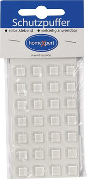 Schutzpuffer Clear 10mm Ku.transp.Quadrat selbstkl.