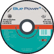 Blue Power Cutting Disc Inox D125x1mm Straight Bore 22.23 mm BLUE POWER