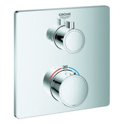 Grohe THM-Brausebatterie Grohtherm 24079 2 Abg. FMS f. Rap. SmartBox eckig, chrom