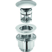 SANIBEL Design-Excentergrt.Druckverschl. rund gewölbt DN 32 (11/4) m Fangkorb vc