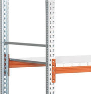 Fachboden Stahlbl.Schwerlastregal B1825xT800mm verz./rotorange Trgf.1800kg META