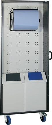Reinigungsstation H1880xB720xT675mm Rollenhalter 2Abfallsammler 45l 5 Hk. STUMPF