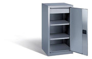 Werkzeugschrank H1000xB500xT500mm VA Edelstahl 2 Fachböden,1 Schubl.