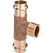 VIEGA T-Stück SANPRESS 2217.1 35mm x 3/4 AG x 35mm Siliziumbronze
