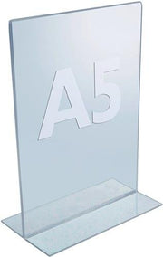 Tischaufsteller DIN A5 Acryl transp.freistehend