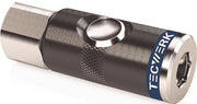 Druckknopf-Sicherheitskupplung DN 7,4,IG AluNBR Gew.G 1/4 Zoll 11,89mm TECWERK