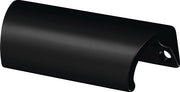 Furniture handle black plastic-coated 78mm HERMETA