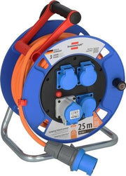 Camping-Kabeltrommel Garant CEE Kabel-L.25m D.300mm blau IP44 BRENNENSTUHL