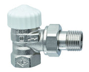 HEIMEIER Thermostat-Ventilunterteil V-exact II, Eckform, DN 10, vernickelt