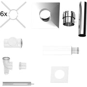 BOSCH Exhaust Accessories FC-Set80-C93x (rear) Basic kit C93x, d:80/125mm, Stainless steel