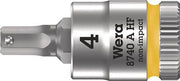 Steckschlüsseleinsatz 8740 A HF 1/4 Zoll SW 4mm L.28mm WERA