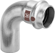 VIEGA Bogen 90 Grad TEMPONOX 1716.1 i/a 15mm Stahl nichtrostend