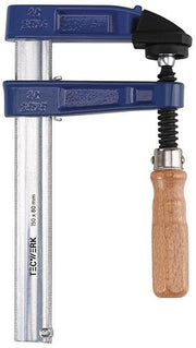 Temperguss-Schraubzwinge Spann-W.300mm A.140mm Holzgriff 35x9mm TECWERK