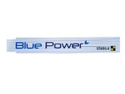 Blue Power Holzgliedermaßstab 2m, weiß lackiert