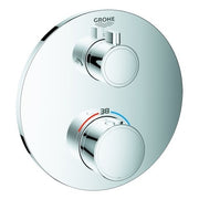 GROHE THM-Brausebatterie GROHTHERM 24076 2 Abg. FMS f. RAPIDO SmartBox rund chrom