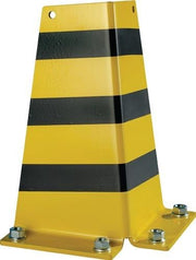 Anfahrschutz H322xL166/166mm L-Form Stahlbl.schwarz/gelb
