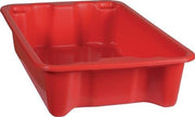 Stackable Rotating Containers, PP, red, L590xW380xH135mm