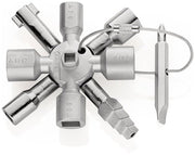 KNIPEX Universalschlüssel TwinKey Zinkdruckguß, inkl.Bit u.Adapter 001101