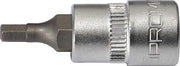 Steckschlüsseleinsatz 1/4 Zoll 6-kant SW 3mm L.32mm TECWERK