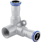 GE Mapress Edelstahl Eckanschlusswinkel 90Gr d22-Rp1/2, L:4,3cm