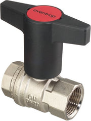 OVENTROP Optibal Kugelhahn DN32, 11/4IG PN16 Ms., vern., Knebelgriff, # 1077110