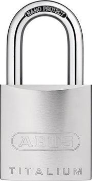Zylindervorhangschloss 86TI/45 o.Zyl.Schlosskörper-B.46,5mm Titalium ABUS