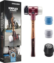 Schonhammer Starterkit SIMPLEX L.160mm Kopf-D.60mm HO m.Flaschenöffner,2 Eins.