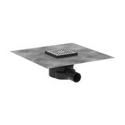 HG Komplettset Punktab.RainDrain Point 100x100mm Edelstahl gebürstet