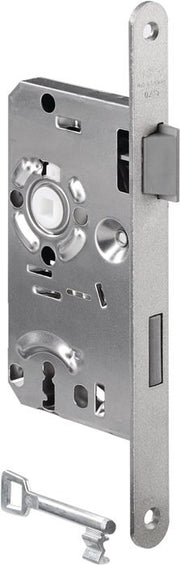 ZT mortise lock 0215 BB 20/ 55/72/8mm DIN R silver rd cl 1 pc.BKS