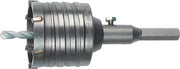 Schlagbohrkrone D.68mm Gesamt-L.120mm f.Steckd.6-KT.-Schaft HELLER