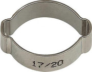 Schlauchklemme 2-Ohr Edelstahl 1.4301 (W4) Spannbereich 13-15 mm RIEGLER