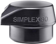 Schonhammerkopf Kopfdurchmesser 80mm Gummi schwarz m.Standfuss HALDER