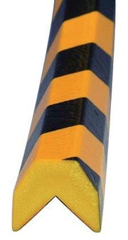 Corner protection yellow-black 5000mm PUR foam type AA