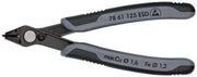 Elektronik-Seitenschneider Super-Knips® L.125mm Form 6 Facette nein brün.KNIPEX