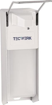 Desinfektions- u.Spender H165xB95xT290ca.mm ABS m.Hebel weiß 1l TECWERK