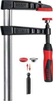 Temperguss-Schraubzwinge TG-2K Spann-W.600mm A.175mm 2K-Griff 32x10mm BESSEY