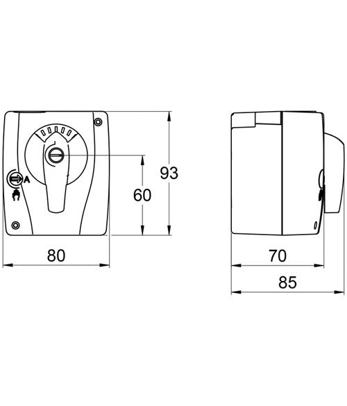 COMFORT Stellmotor für 3-Wege-Mischer 230 VAC