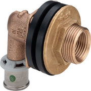 VIEGA Wanddurchführung SANFIX P 2132.11 16mm x 1/2 IG x 35mm Rotguss