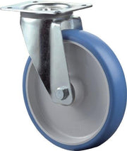 Lenkrolle D.80mm Trgf.125kg PU Platte L104xB80mm Farbe Rl.blau BS ROLLEN
