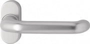 Profiltürdrückerlochteil 1300/2033 Alu.F1 ov.8mm gekr.EDI