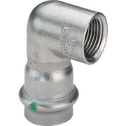 VIEGA Winkel 90 Gr SANPRESS Inox 2314.2 22mm x 3/4 IG Edelstahl