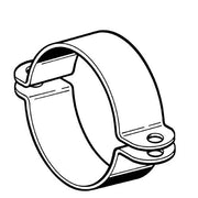 SIKLA Rohrschelle Stabil D 59 - 63mm DN50, Edel., o.Schr. / M., o.Einl., 2-tlg