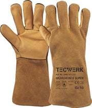 Schweißerhandschuhe Mühlheim II Super Gr.11 gelb EN 388/407/12477 6PA TECWERK