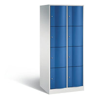 XL Locker Resisto 8 Compartments H1950W772D640 mm Light Grey/Gentian Blue C+P