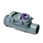 Kessel Backwater Double Stop DN70 Staufix, with 2 plastic flaps, grey