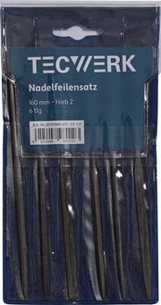 Nadelfeilensatz L.160mm Hieb 2 6-tlg.TECWERK