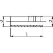 GF PVC Pressure Hose Tail 40mm PN16, # 721960409