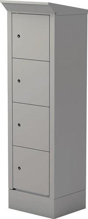 E-Bike Ladestation H2095xB600xT500mm Vollblech Türen weißalu.THURMETALL