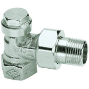 HEIMEIER Verschraubung Regulux Eckform, DN15, Rotguss vernickelt