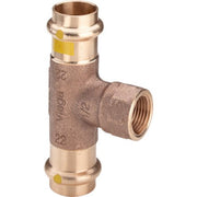 VIEGA T-Stück PROFIPRESS G 2617.2 für Gas 35mm x 1/2 IG x 35mm Rotguss